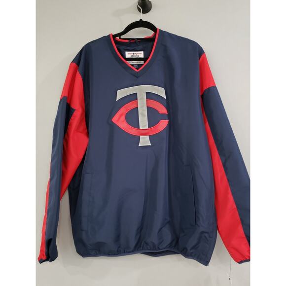 NEW MENS XL - Minnesota Twins MLB Jacket Pullover Loose Windbreaker Lightweigt